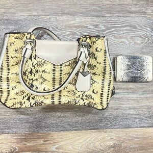 MK sneak print bag and wallet